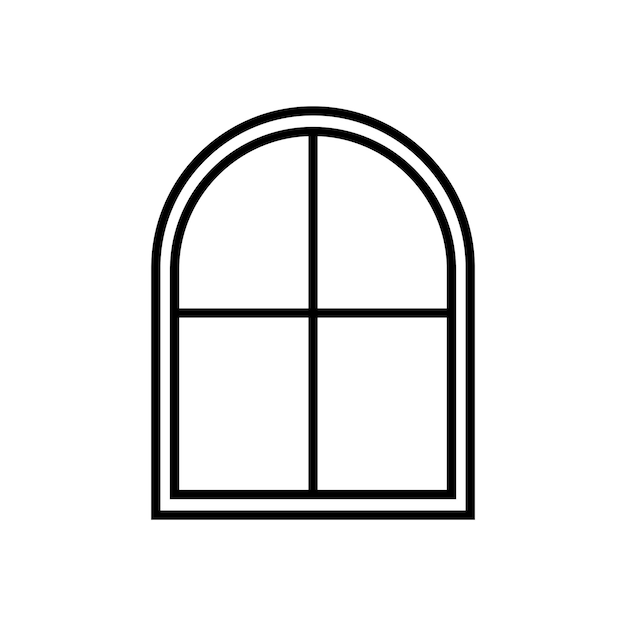 diseño de logotipo de ilustración de plantilla de vector de icono de ventana