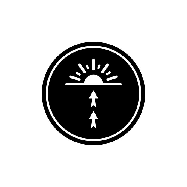 Vector diseño de logotipo de ilustración de plantilla vectorial de icono de amanecer