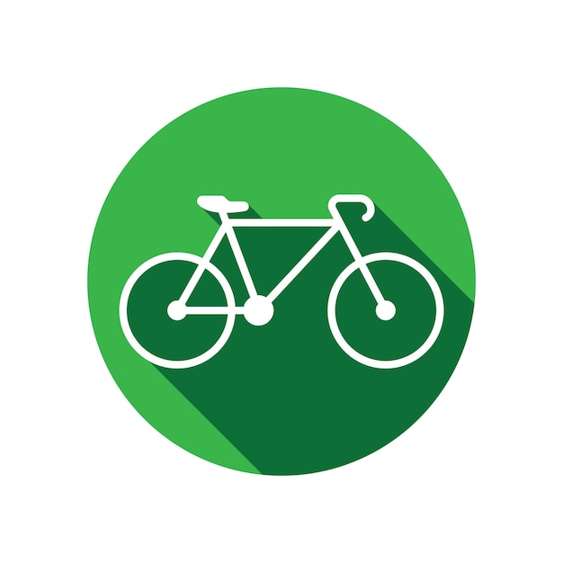 diseño de logotipo de ilustración de plantilla vectorial de icono de bicicleta.