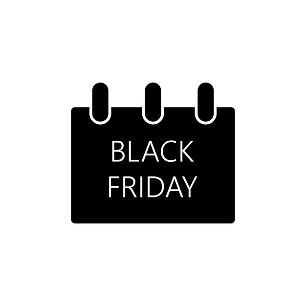 Diseño del logotipo de la ilustración de la plantilla vectorial del icono del black friday