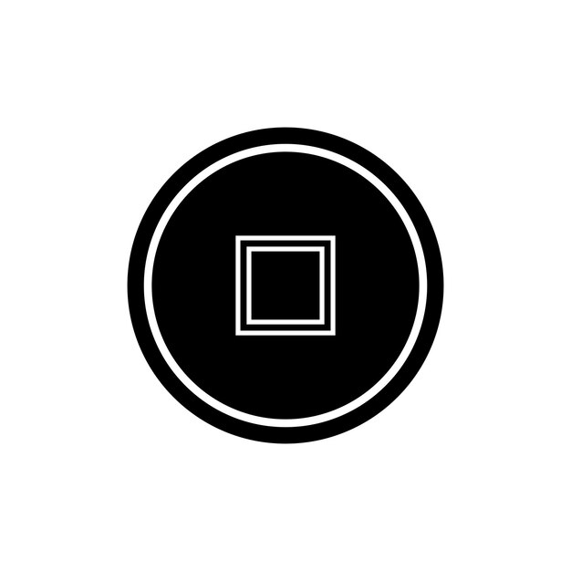 diseño de logotipo de ilustración de plantilla vectorial de icono de botón de teclado