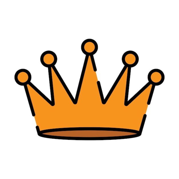 diseño de logotipo de ilustración de plantilla vectorial de icono de corona
