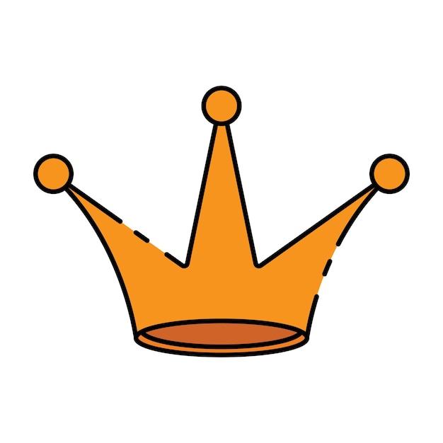 diseño de logotipo de ilustración de plantilla vectorial de icono de corona