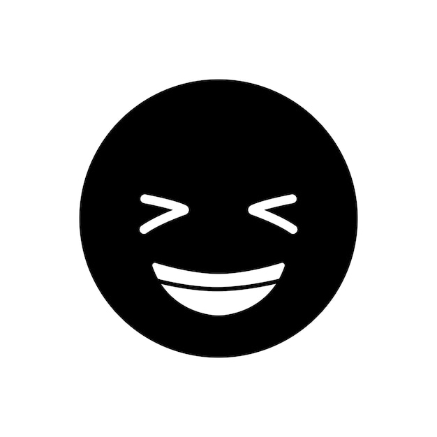 Diseño del logotipo de la ilustración de la plantilla vectorial del icono de emoji