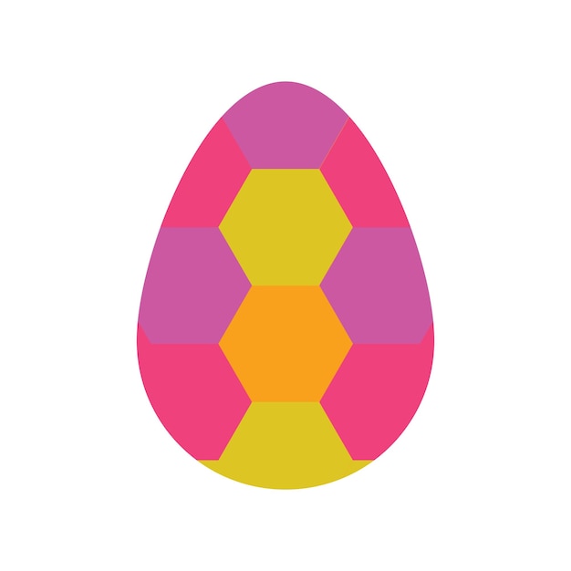 Diseño de logotipo de la ilustración de la plantilla vectorial del icono del huevo de Pascua