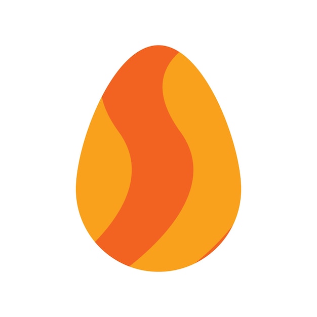 Diseño de logotipo de la ilustración de la plantilla vectorial del icono del huevo de Pascua