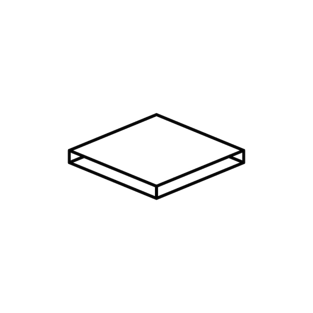 Diseño del logotipo de la ilustración de la plantilla vectorial del icono del piso