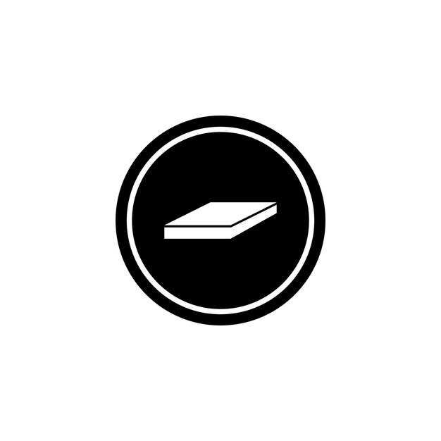 Diseño del logotipo de la ilustración de la plantilla vectorial del icono del piso