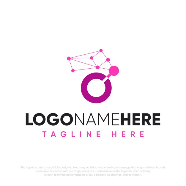 diseño de logotipo de ilustración de tecnología