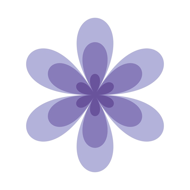 diseño de logotipo de ilustración de vector de icono de flor