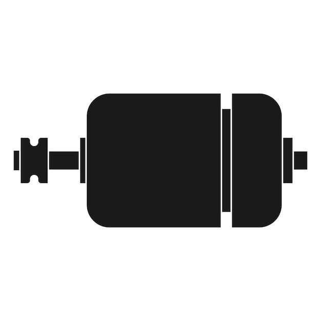 Diseño de logotipo de ilustración de vector de icono de motor eléctrico