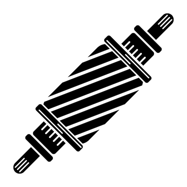 Diseño de logotipo de ilustración de vector de icono de motor eléctrico