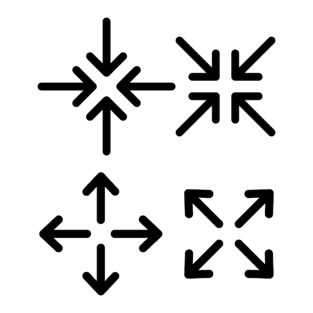 diseño de logotipo de ilustración vectorial de icono de flecha