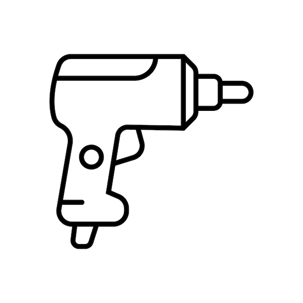 diseño de logotipo de ilustración vectorial de icono de perforación eléctrica