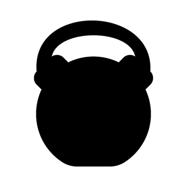 diseño de logotipo de ilustración vectorial de icono de pesa rusa