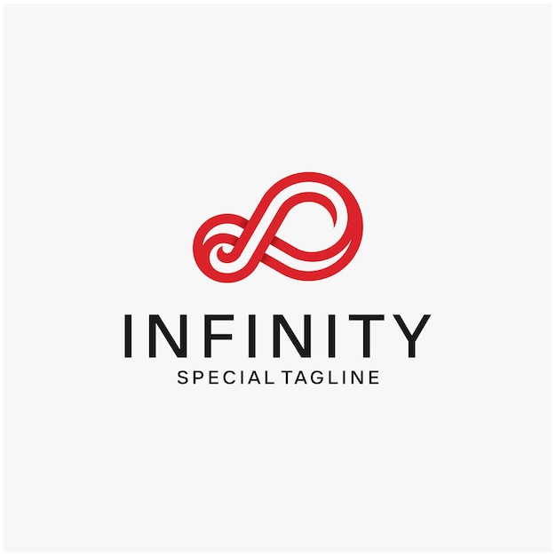 Diseño de logotipo infinito creativo