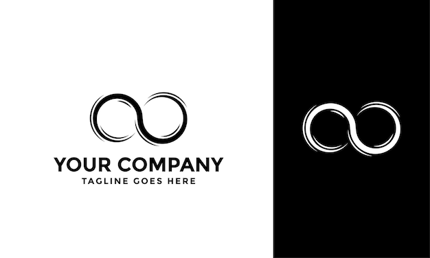 Diseño de logotipo infinito Logotipo moderno de infinito