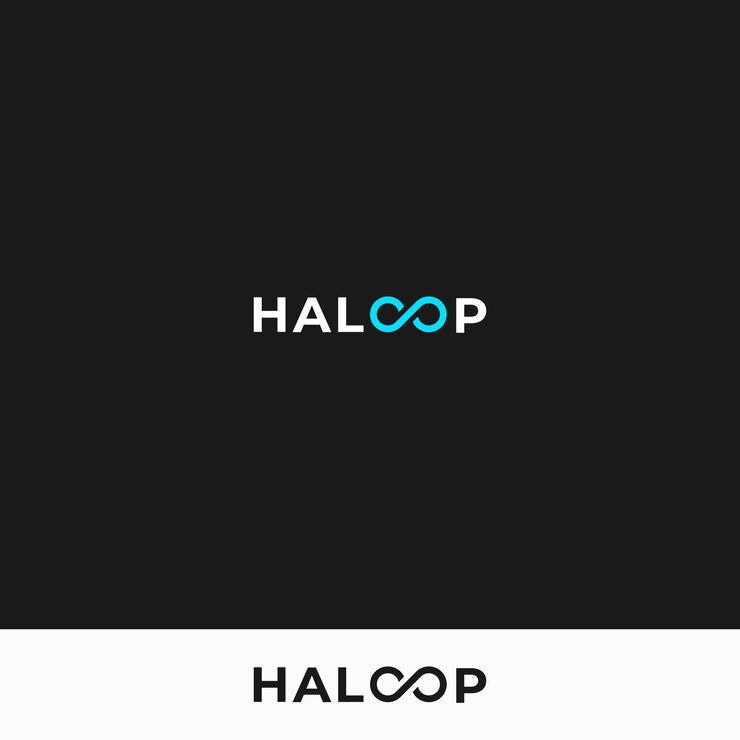 Vector diseño de logotipo infinity afinity loop
