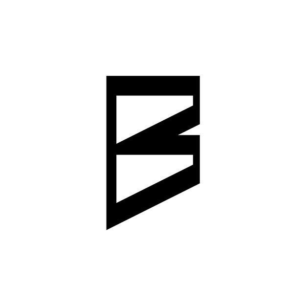 diseño de logotipo inicial de la letra B moderna y elegante
