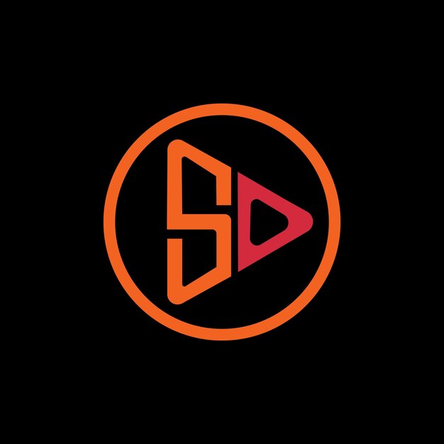 Diseño de logotipo inicial de la letra SO Ilustración vectorial de plantilla