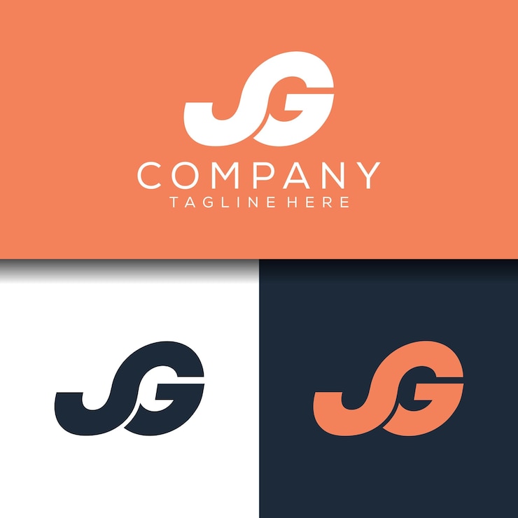 Vector diseño de logotipo inicial de monograma abstracto