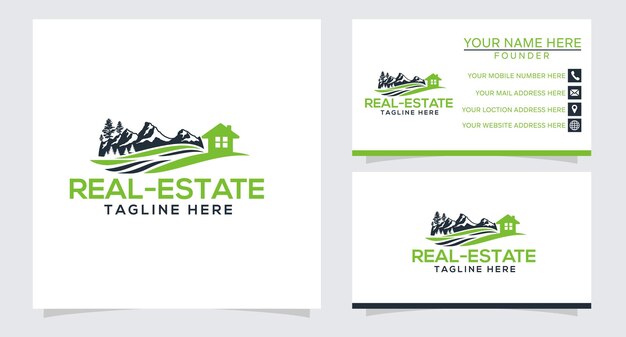 Diseño de logotipo para inmobiliaria con tarjeta de visita gratis