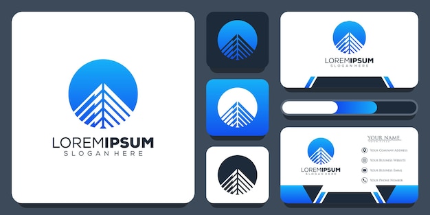 Diseño de logotipo inmobiliario abstracto