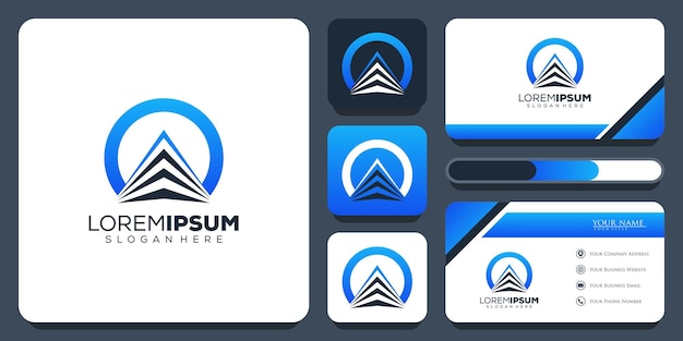 Diseño de logotipo inmobiliario abstracto