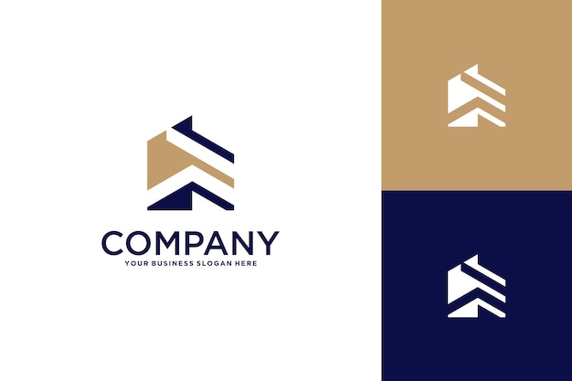 diseño de logotipo inmobiliario con casa y edificio