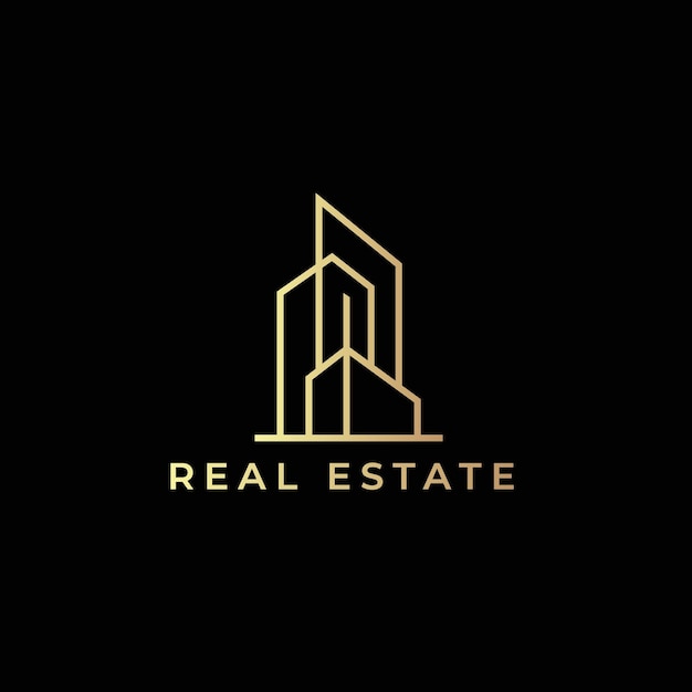 Diseño de logotipo inmobiliario de lujo