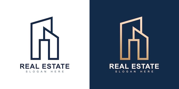 Diseño de logotipo inmobiliario de lujo