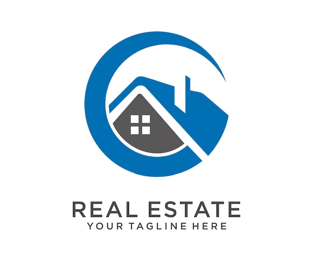 Diseño de logotipo inmobiliario moderno