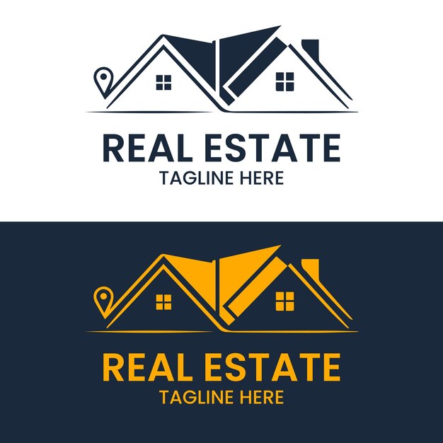 Diseño de logotipo inmobiliario moderno