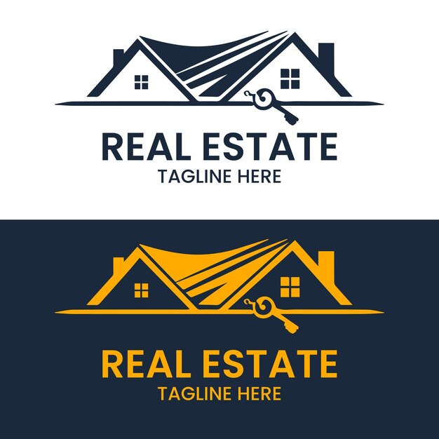 Diseño de logotipo inmobiliario moderno