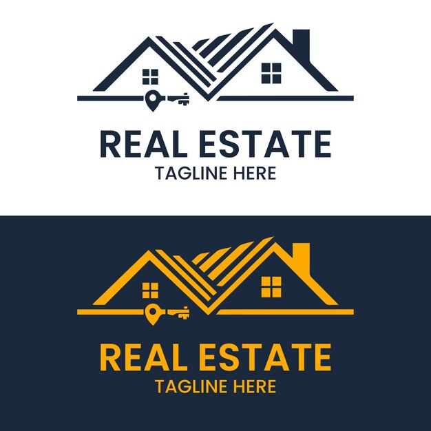 Diseño de logotipo inmobiliario moderno