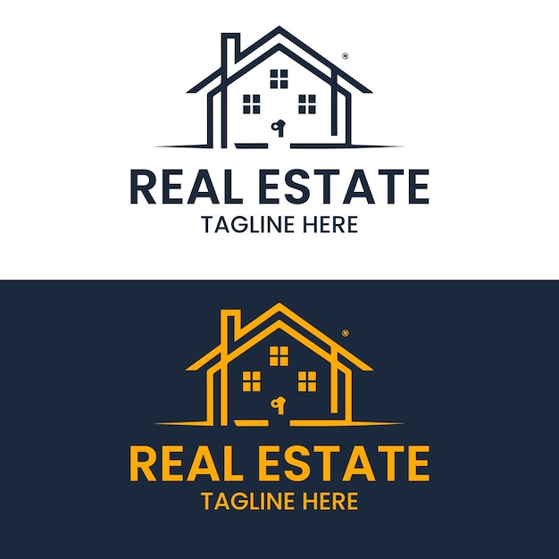 Diseño de logotipo inmobiliario moderno