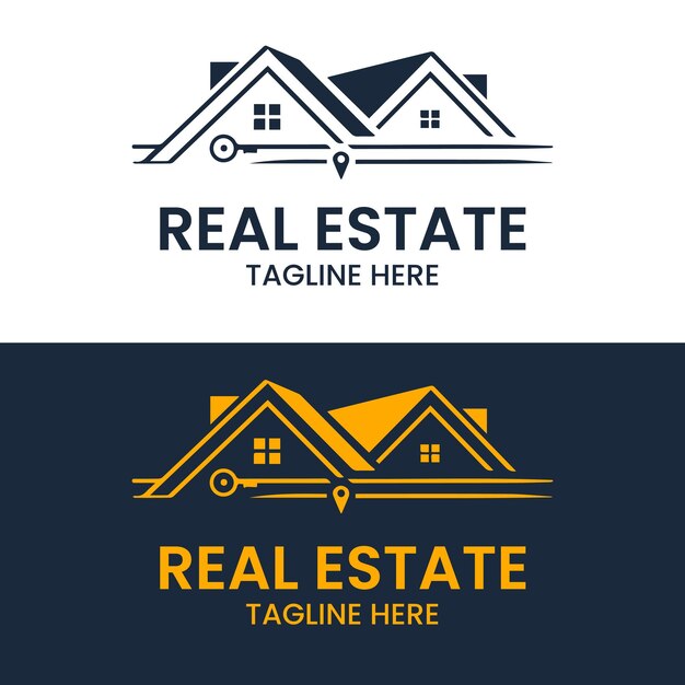 Diseño de logotipo inmobiliario moderno