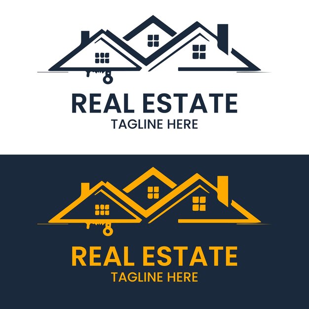 Diseño de logotipo inmobiliario moderno