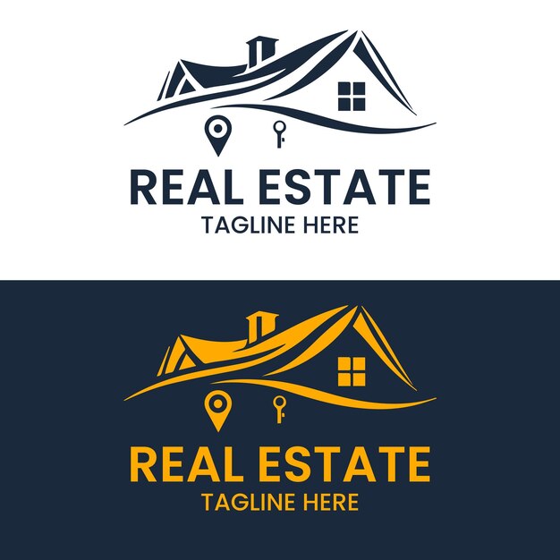 Diseño de logotipo inmobiliario moderno