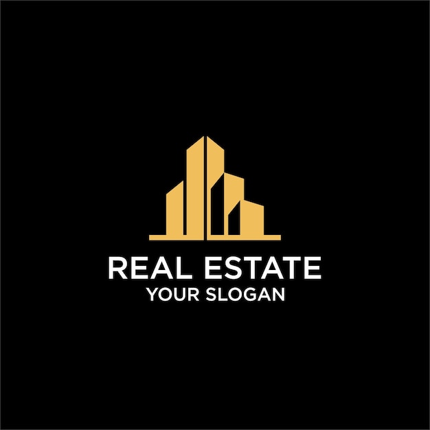 Diseño de logotipo inmobiliario vectorial para empresas y empresas