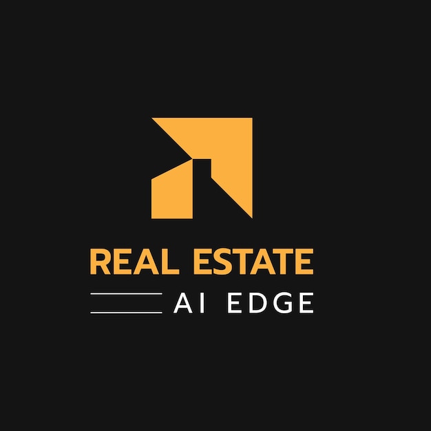 Diseño de logotipo inmobiliario vectorial