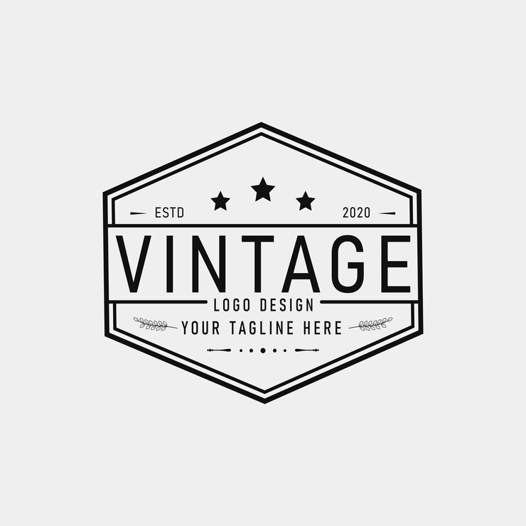 Diseño de logotipo de insignia vintage