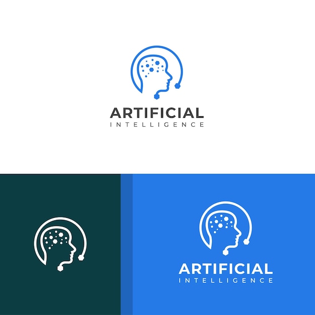 Diseño del logotipo de la inteligencia artificial creativa