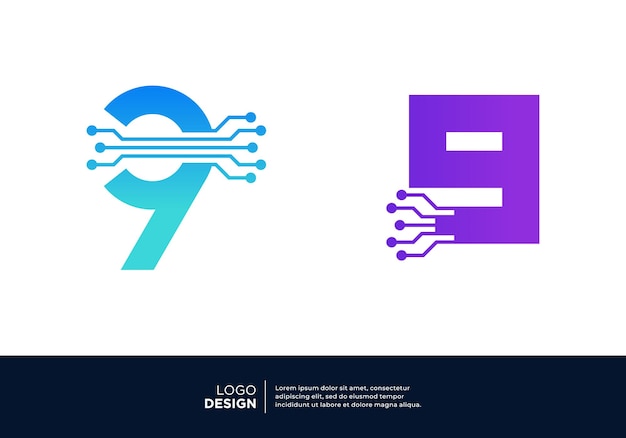Diseño del logotipo de Inteligencia Artificial Número 9