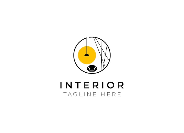 Diseño de logotipo interior minimalista