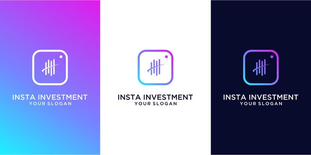 diseño de logotipo de inversión insta