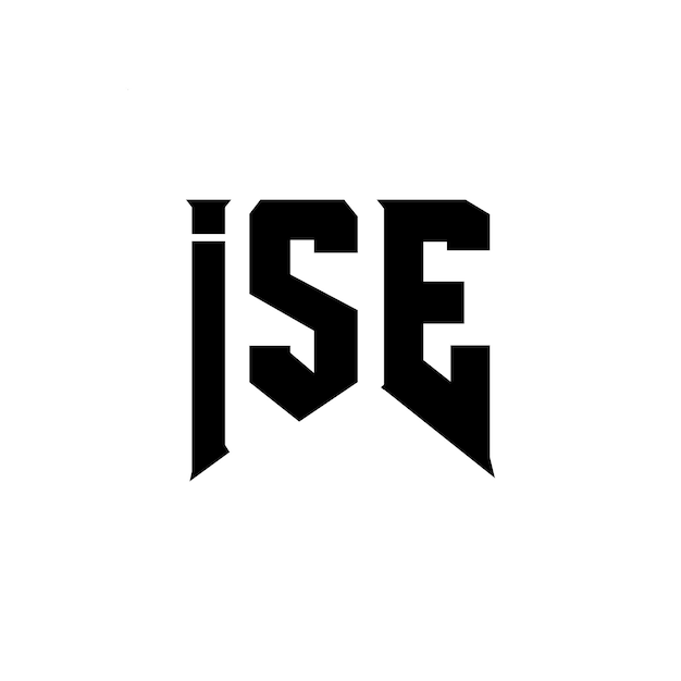 Diseño de logotipo de ISE para una empresa de tecnología Diseño del logotipo ISE combinación de colores blanco y negro ISE logo ISE vector ISE diseño del icono ISE alfabeto ISE tipografía diseño del logotipo