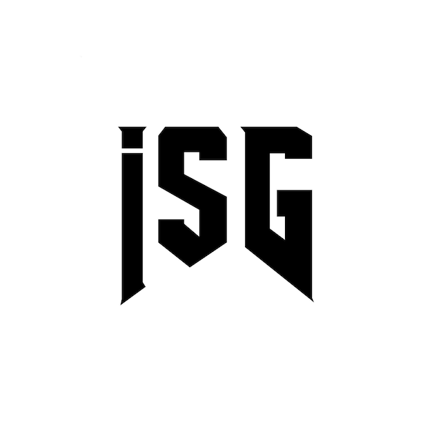 Diseño de logotipo de ISG para una empresa de tecnología Diseño de diseño de logotipo ISG combinación de colores blanco y negro Logotipo ISG Vector Diseño de ISG Ícono ISG Alfabeto ISG Tipografía Diseño del logotipo
