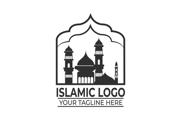 Diseño de logotipo islámico Emblema islámico moderno para marcar una identidad islámica única para su negocio