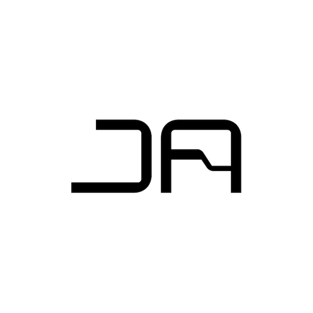 El diseño del logotipo JA monograma letra nombre de texto símbolo monocromático logotipo carácter alfabético logotipo simple